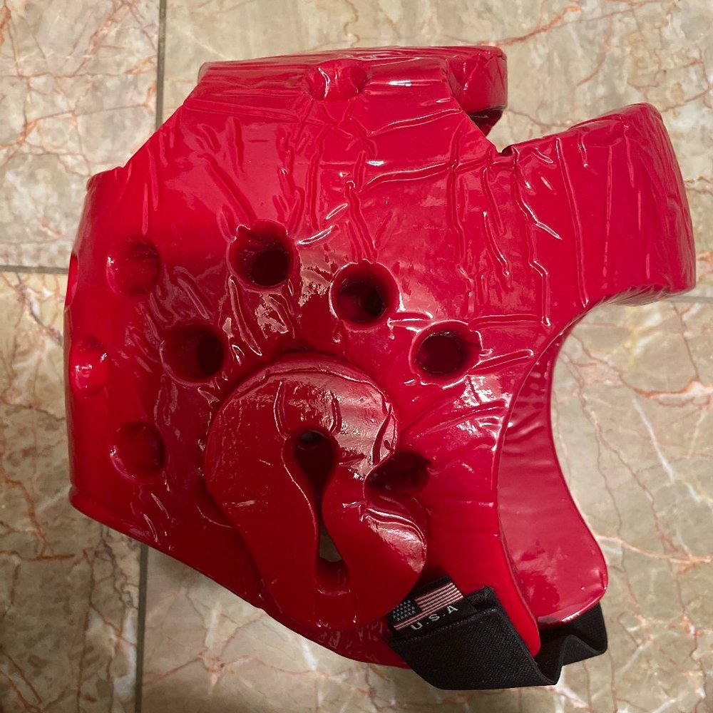 Youth Training Head Gear Martial Art Red Champion